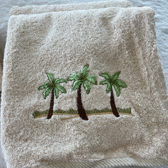 Palm tree towels - Picture 2 of 3